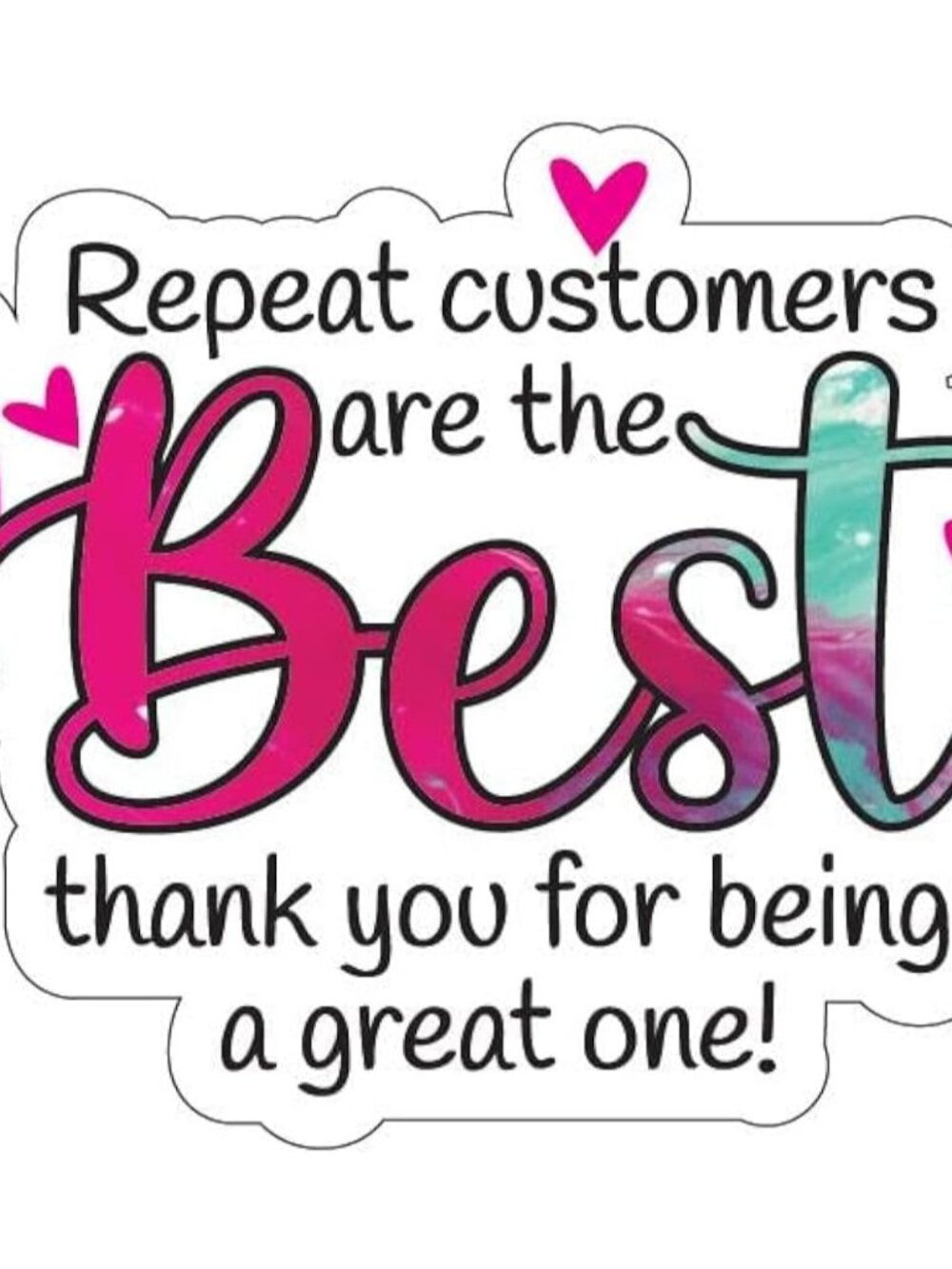500pcs Repeat Customers are The Best Stickers Roll, Boutique Handmade Stickers,